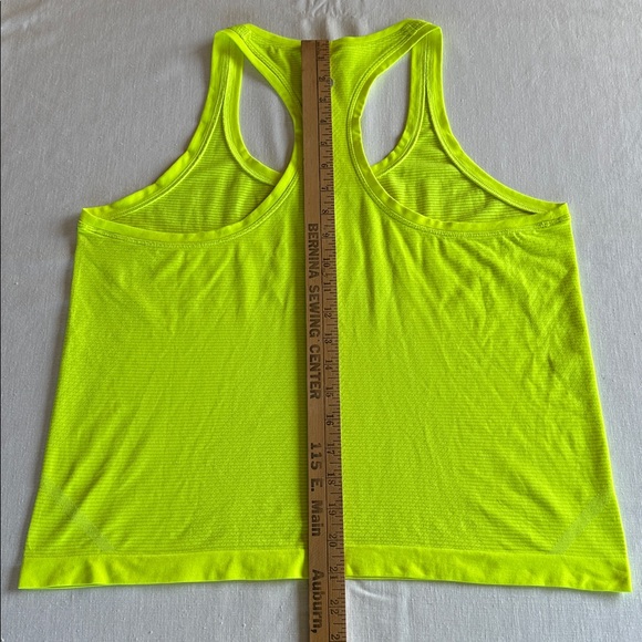 Neon Yellow Racerback Performance Tank Top - Picture 7 of 9